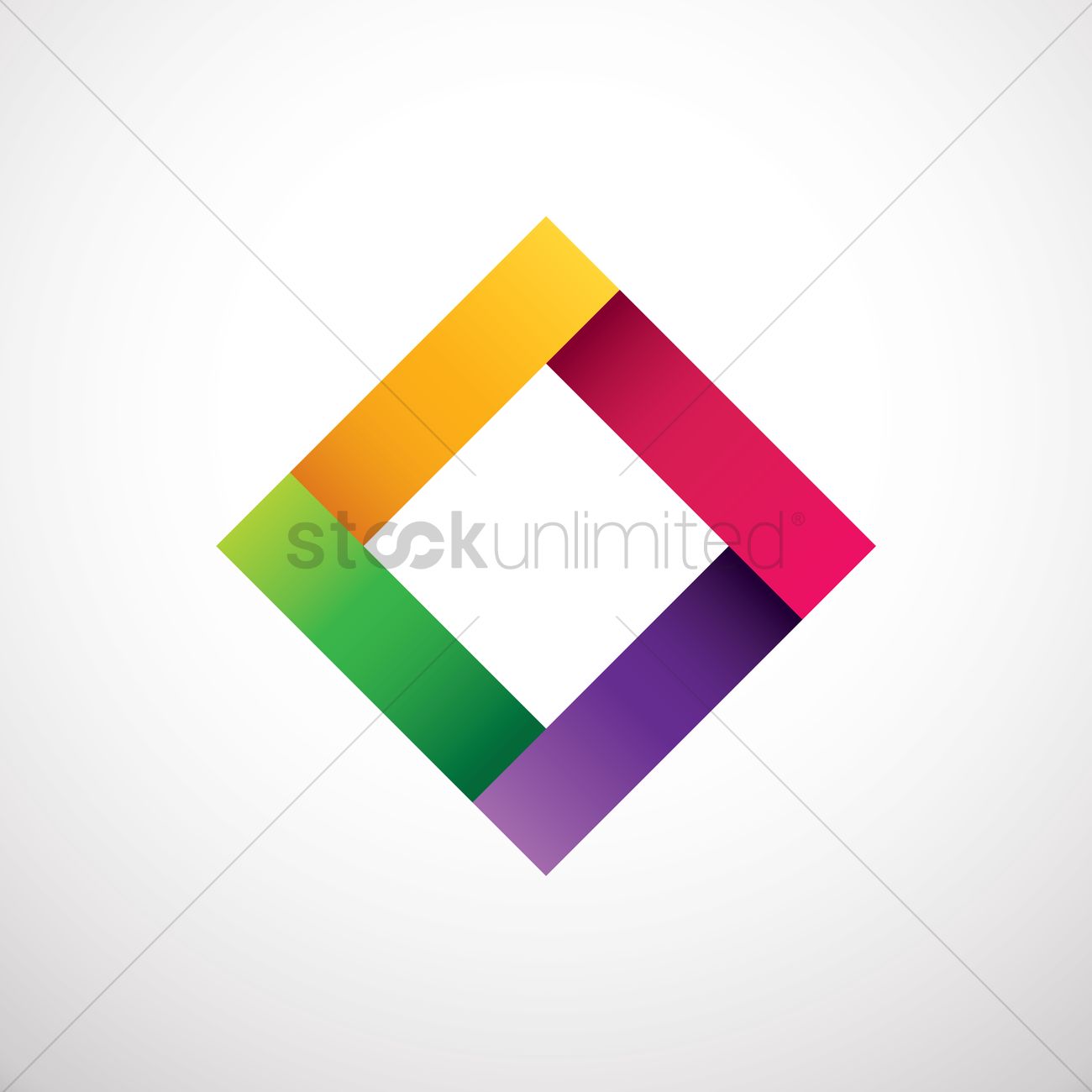 1300x1300 Rhombus Logo Element Vector Image