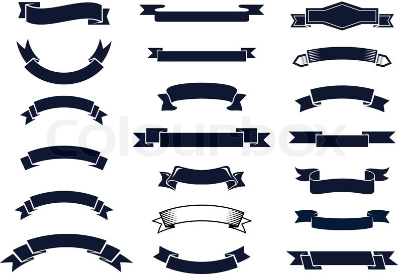 Large Set Of Blank Classic Vintage Stock Vector Colourbox 800x546 Large Set Of Blank Classic Vintage Stock Vector Colourbox