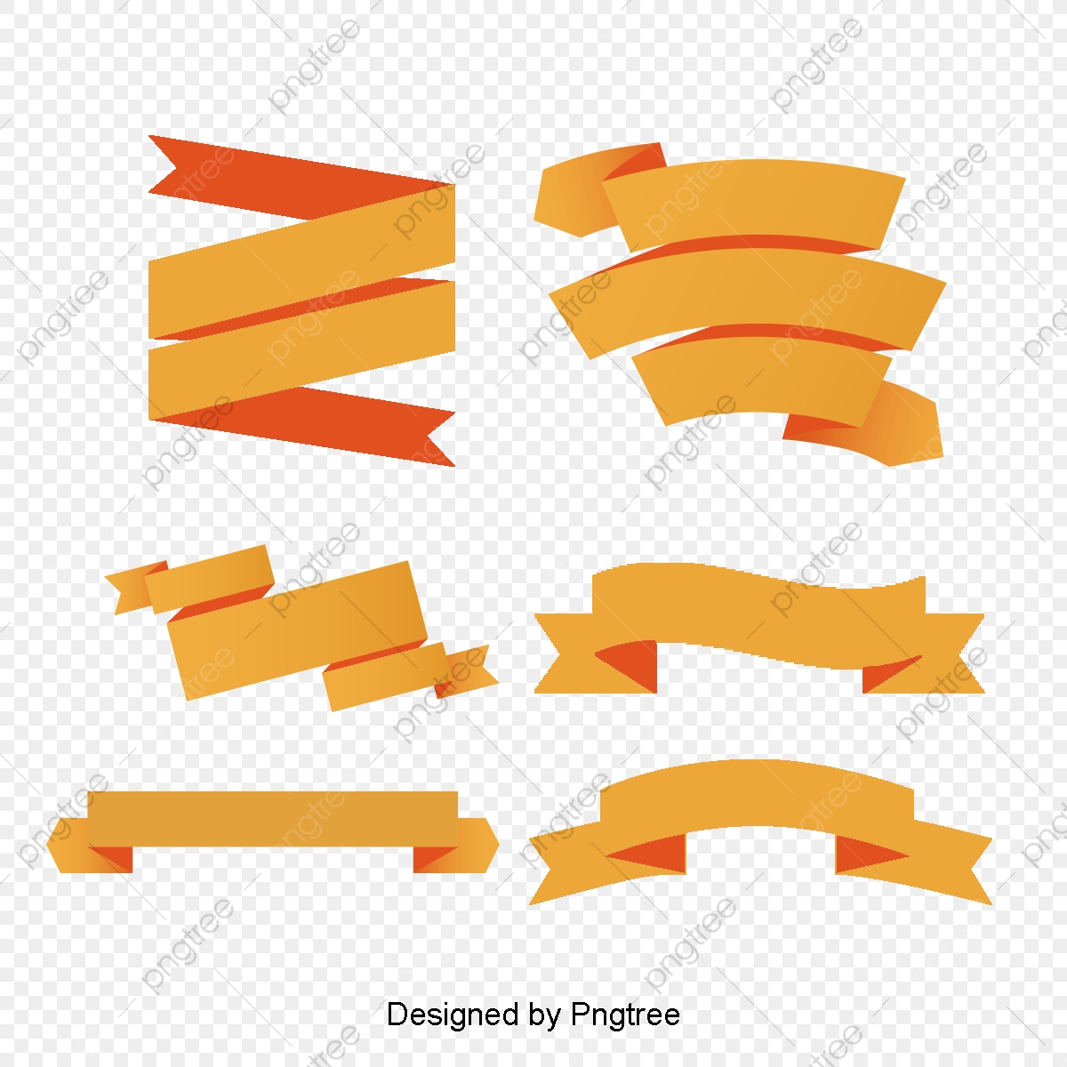Orange Ribbon Banner Vector Material, Ribbon, Ribbon Material 1200x1200 Orange Ribbon Banner Vector Material, Ribbon, Ribbon Material