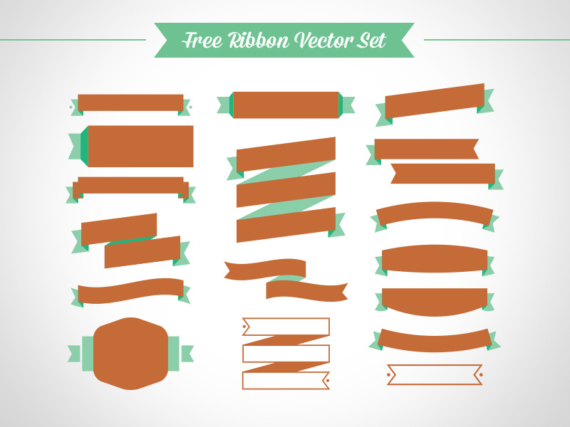 Ribbon Banner Vector Free at Collection of Ribbon