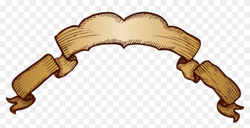 840x432 Scroll Banner Vector Free