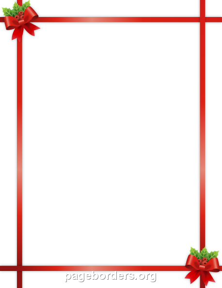 Christmas Ribbon Border Clip Art 458x593 Christmas Ribbon Border Clip Art