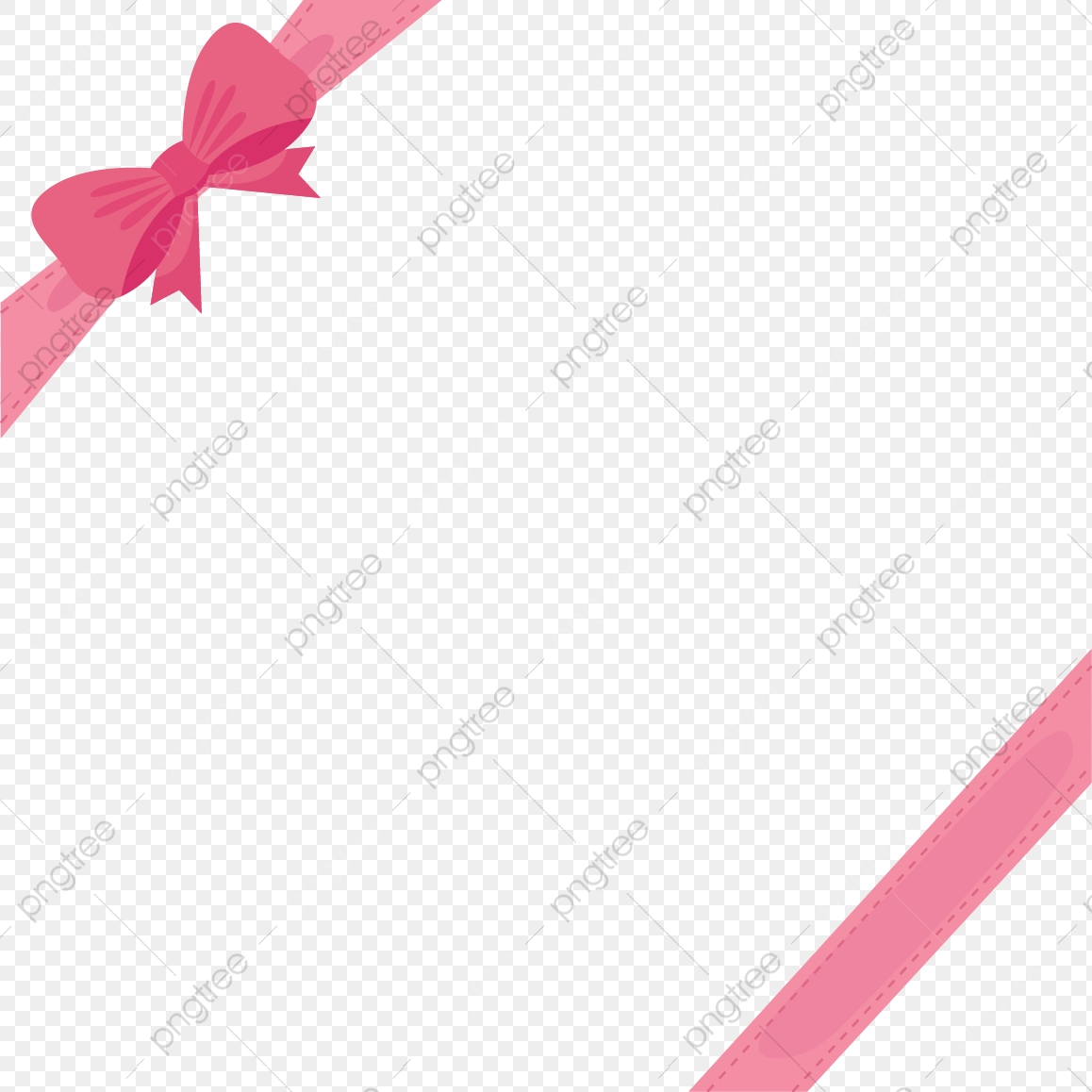 Pink Ribbon Bow Border, Pink, Bow Png And Vector With Transparent 1158x1158 Pink Ribbon Bow Border, Pink, Bow Png And Vector With Transparent