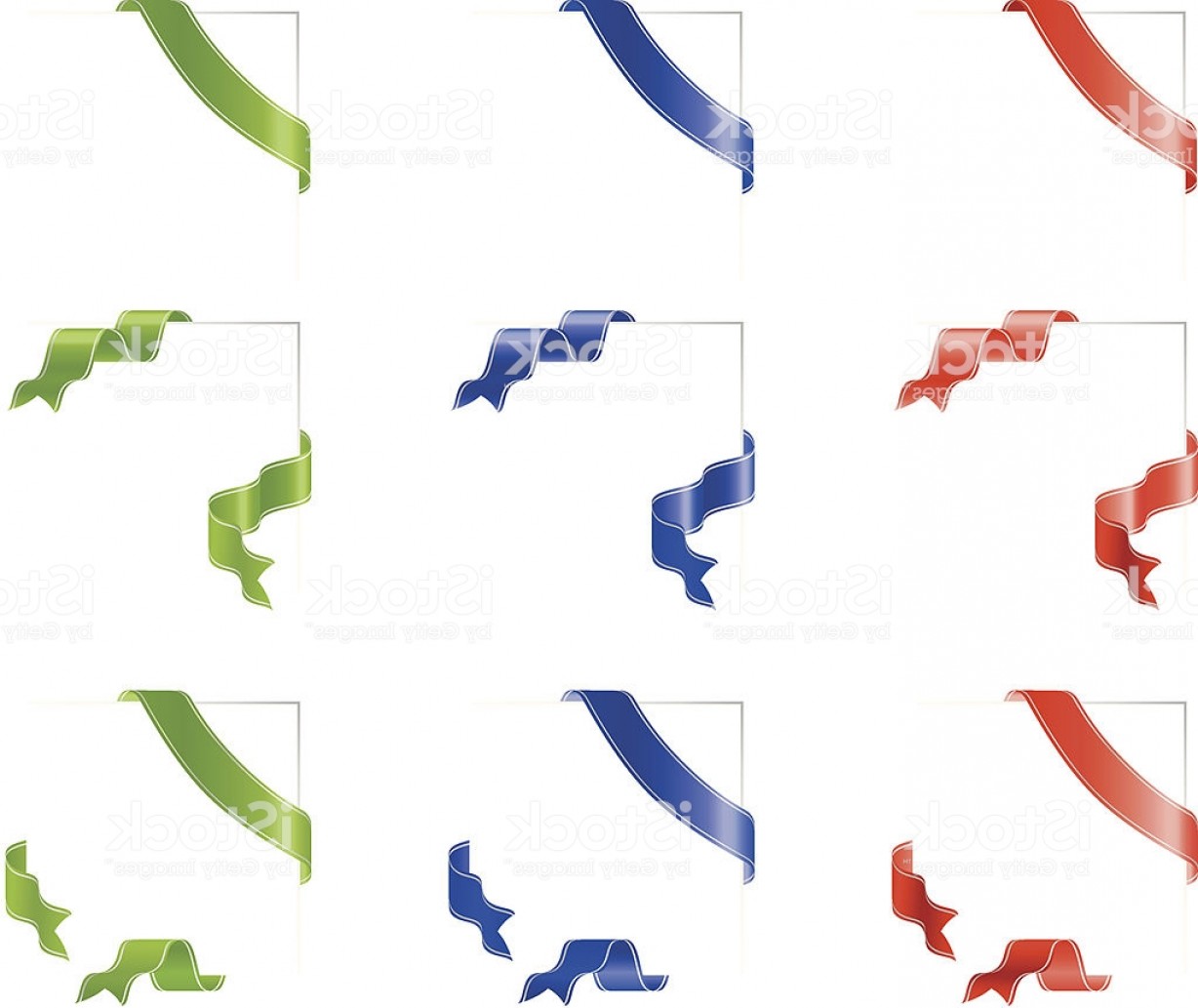 Red Blue Green Ribbon Border Design Set Gm Studiogrfx 1228x1033 Red Blue Green Ribbon Border Design Set Gm Studiogrfx