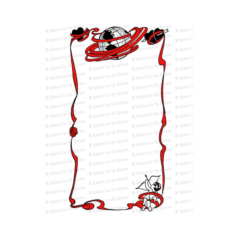 Vintage Cupid Hearts Ribbon Border Antique Edwardian Etsy 794x794 Vintage Cupid Hearts Ribbon Border Antique Edwardian Etsy