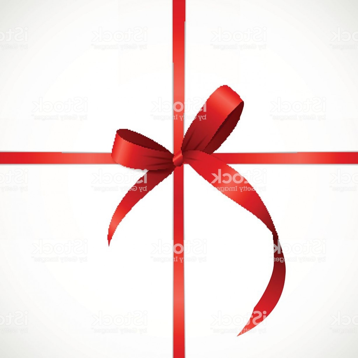 1228x1228 Gift Card With Red Ribbon And Bow Vector Illustration Gm Catamart
