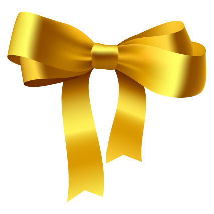 426x426 Gold Ribbon Bow Material