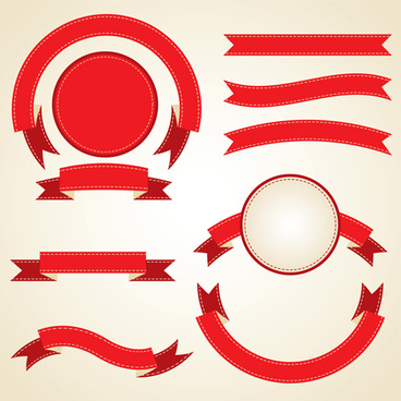 Various Red Ribbon Icons Shiny Design Free Vector In Adobe 368x368 Various Red Ribbon Icons Shiny Design Free Vector In Adobe