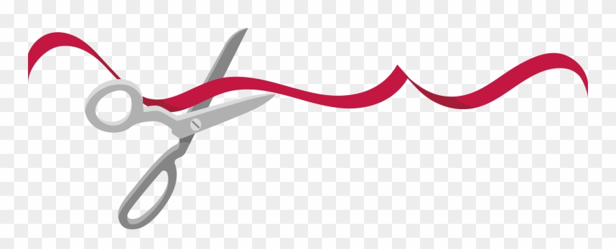 880x356 Ribbon Cutting Clipart