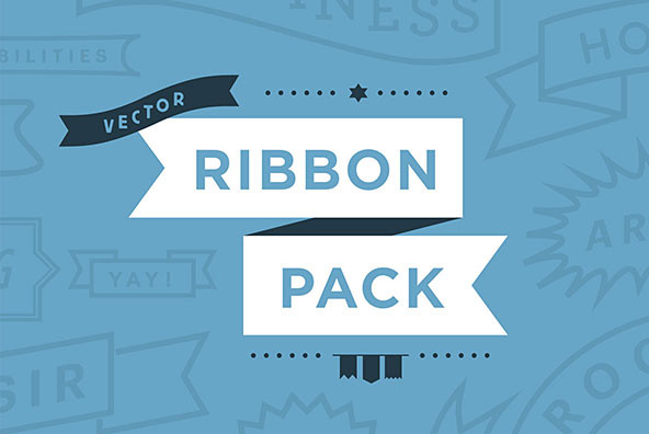 592x396 Vector Ribbon Pack