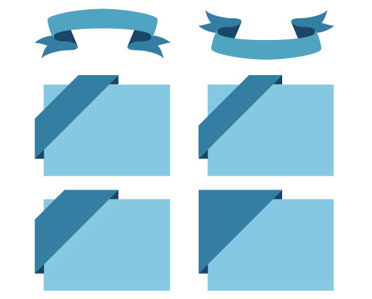 530x426 Free Vector Ribbons Creative Beacon