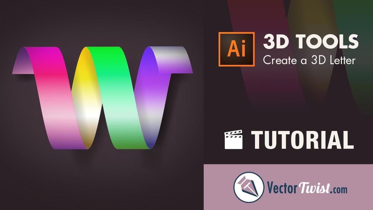 1280x720 Create A Metallic Ribbon Text Effect In Adobe Illustrator Cc