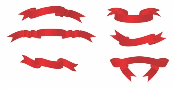 600x308 Ribbon Banner Header Free Vector Download