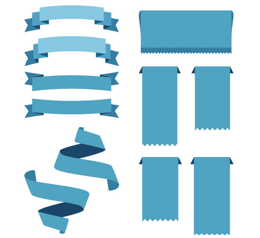 530x485 Free Vector Ribbons Creative Beacon