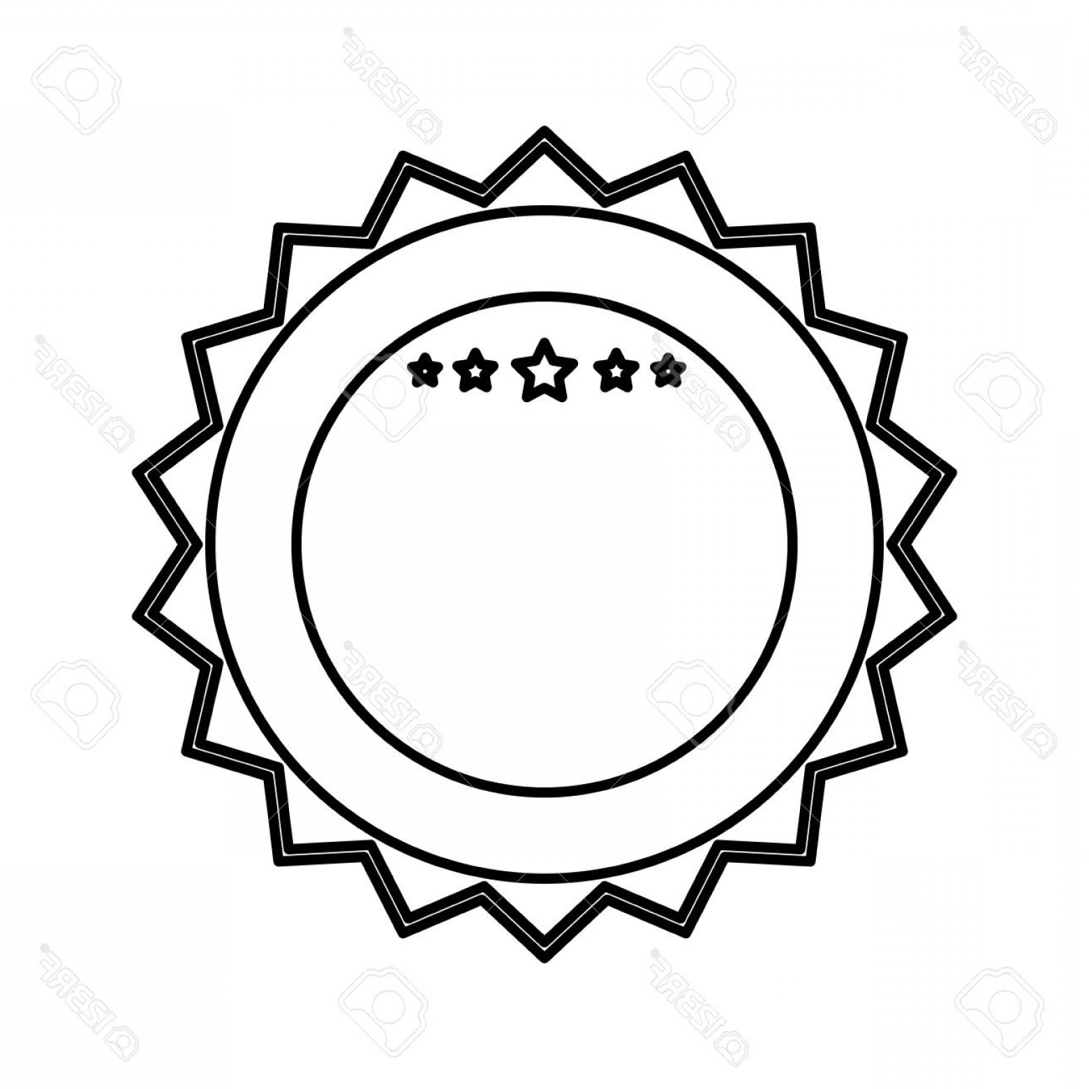 1560x1560 Photostock Vector Award Ribbon Blank Icon Vector Illustration