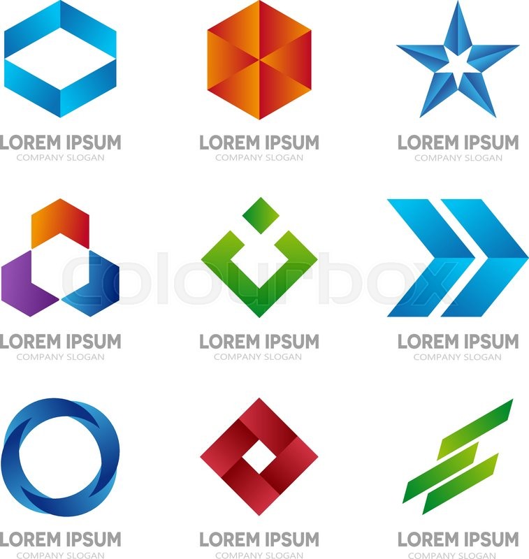 Set Of Abstract Logo Design Template Stock Vector Colourbox 757x800 Set Of Abstract Logo Design Template Stock Vector Colourbox