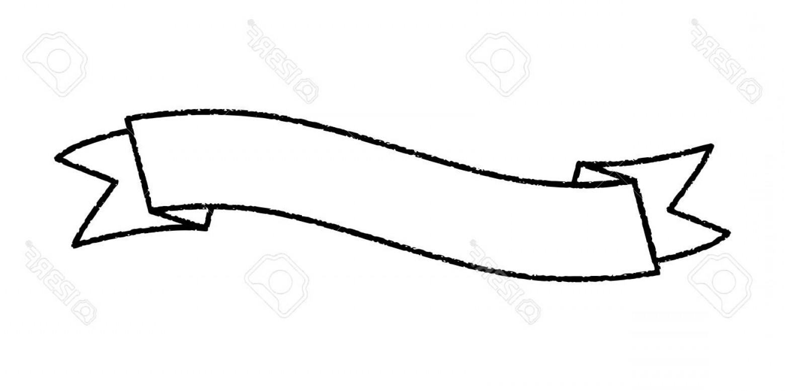 1560x778 Photostock Vector Single Blank Vintage Ribbon Banner Vector Logo