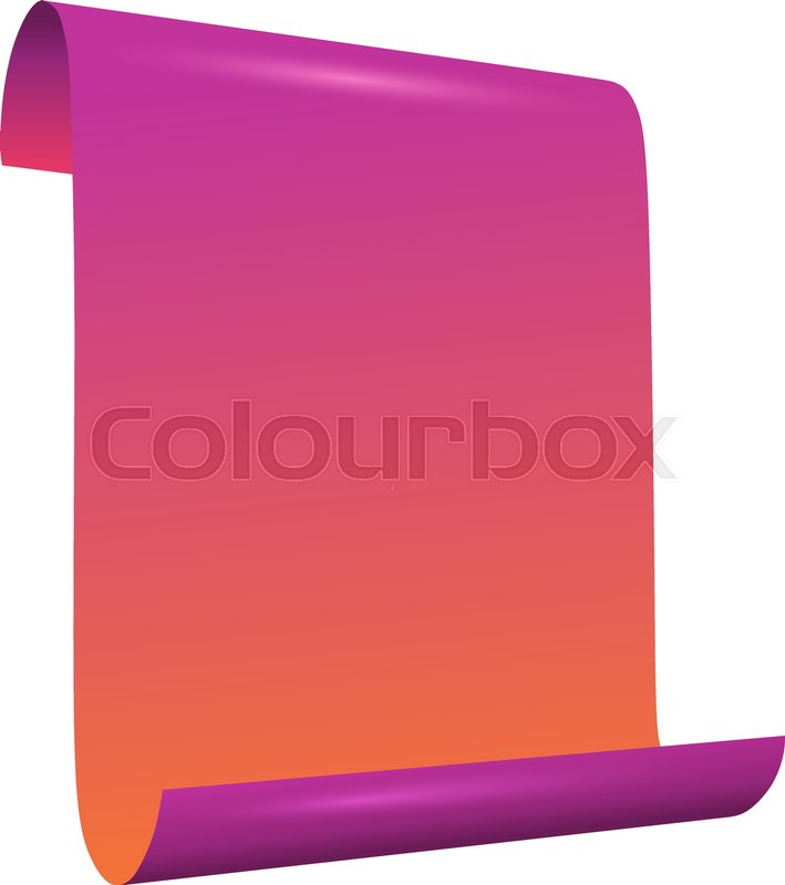 709x800 White Ribbon Banner Poster Paper Stock Vector Colourbox