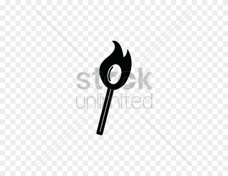 Matchstick On Fire Silhouette Vector Image 880x679 Matchstick On Fire Silhouette Vector Image