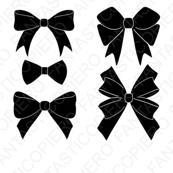 Vector Ribbon Bows For Silhouette Cameo And Cricut Bows 570x570 Vector Ribbon Bows For Silhouette Cameo And Cricut Bows