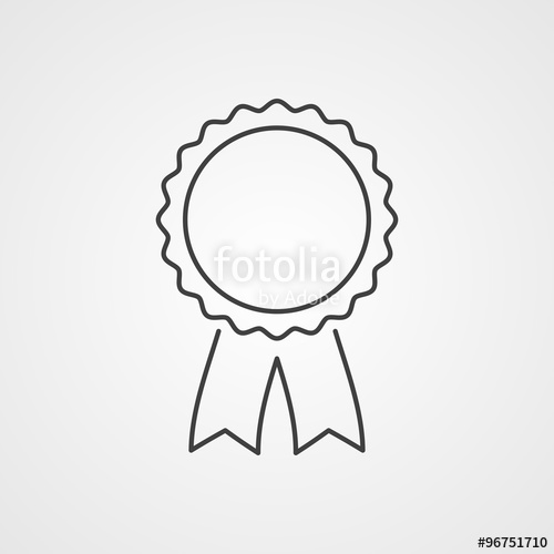 Award Rosette With Ribbon Silhouette Stock Image And Royalty Free 500x500 Award Rosette With Ribbon Silhouette Stock Image And Royalty Free