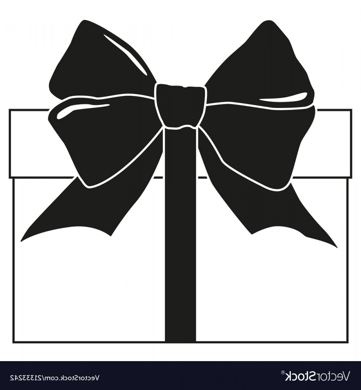 Black And White Gift Box Silhouette Vector Catchsplace 1198x1296 Black And White Gift Box Silhouette Vector Catchsplace
