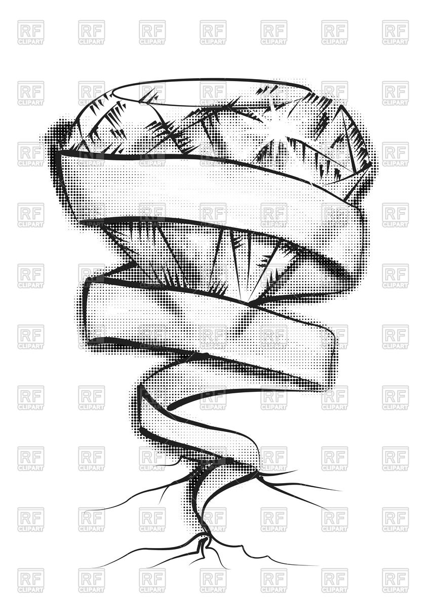 Gemstone And Ribbon Sketch Isolated On White Background Vector 849x1200 Gemstone And Ribbon Sketch Isolated On White Background Vector