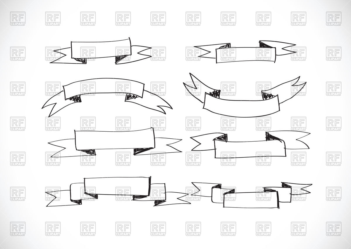Sketch Of Ribbons And Labels Vector Image Of Objects Tumdee 1200x853 Sketch Of Ribbons And Labels Vector Image Of Objects Tumdee