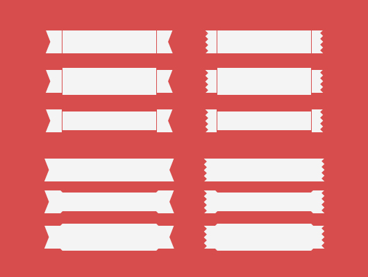 530x400 Vector Ribbons