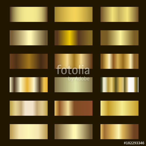 500x500 Set Of Gold Gradient Background Vector Texture Metallic