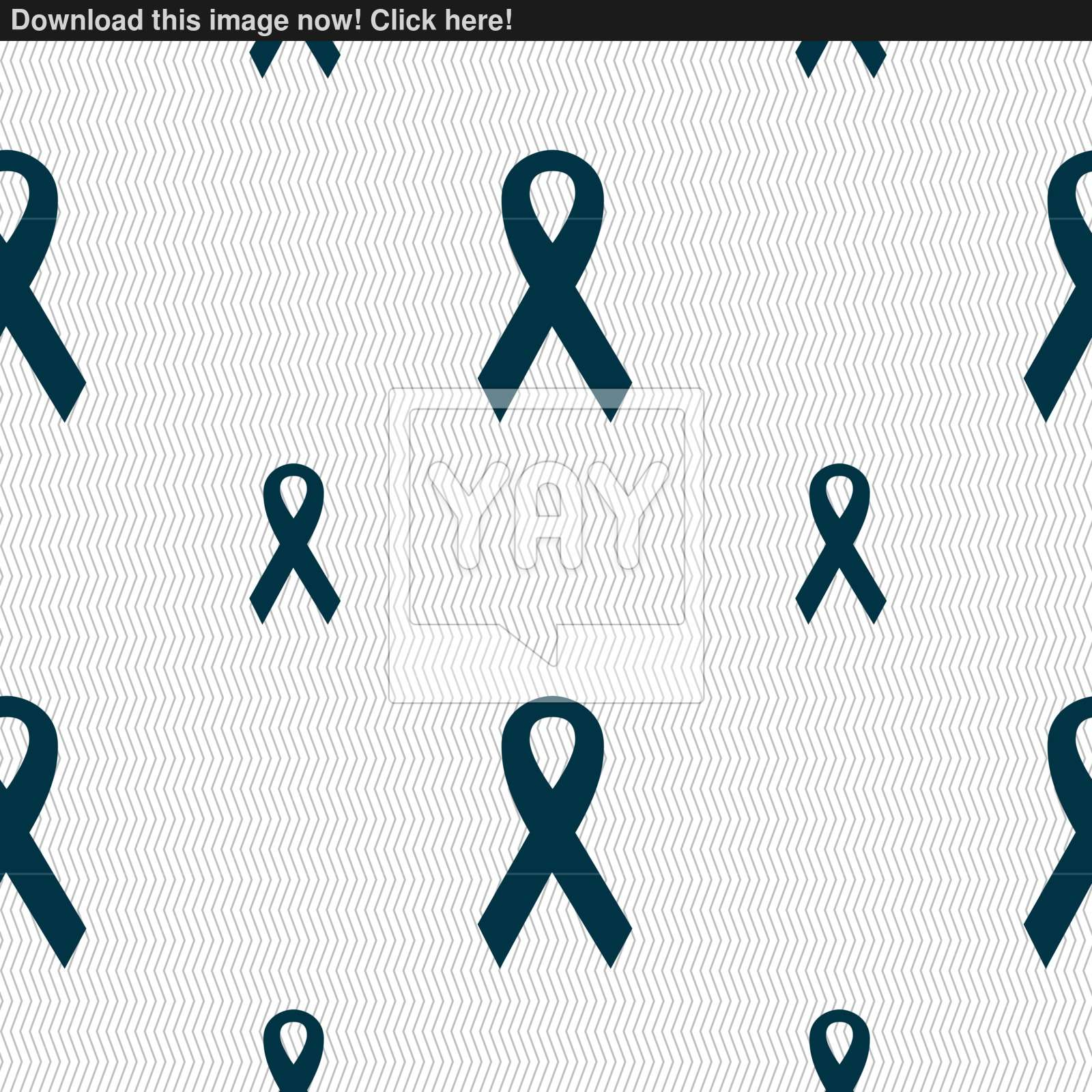 1600x1600 Ribbon, Breast Cancer Awareness Month Icon Sign Seamless Pattern