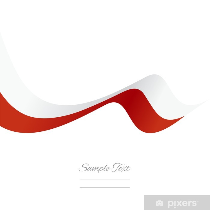 700x700 Abstract Polish Ribbon Vector Wall Mural