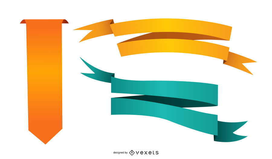 900x529 Ribbon Vector