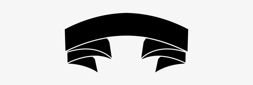 820x275 Black Ribbon Vector Png Download