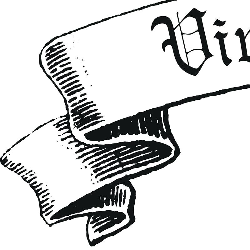 800x800 Black Vintage Ribbon Vector Banner Graphic Microphone Pin Silver