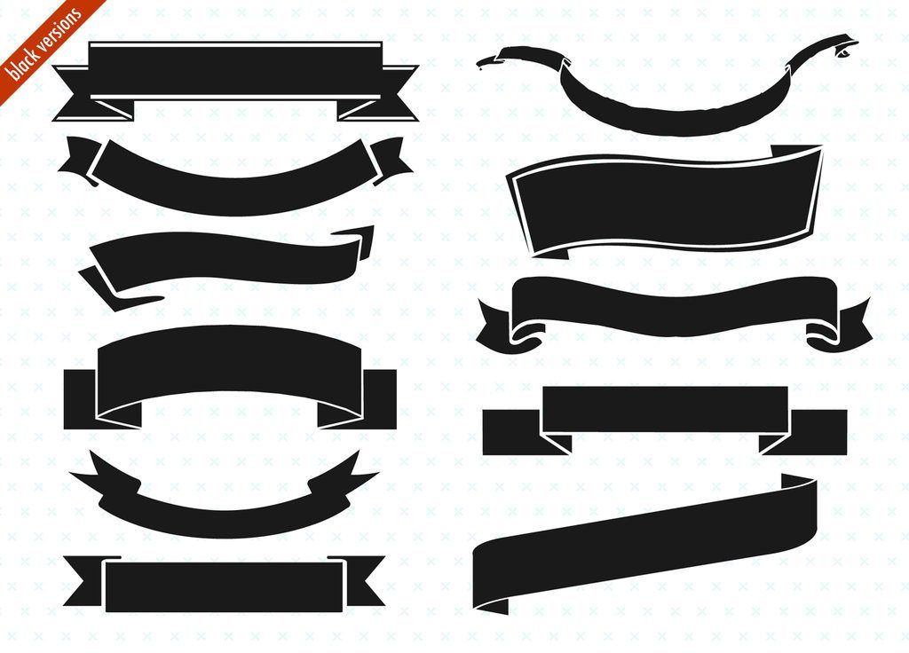 1024x736 Black White Straight Ribbon Clip Art Ideas And Designs