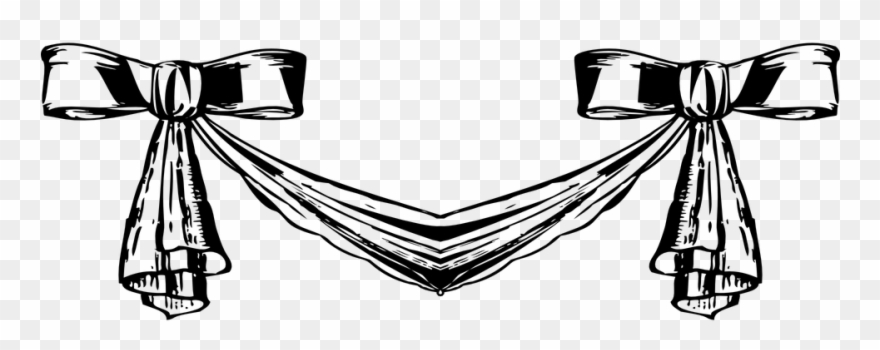 880x350 Ribbon Vector Black White Png Buy Clip Art