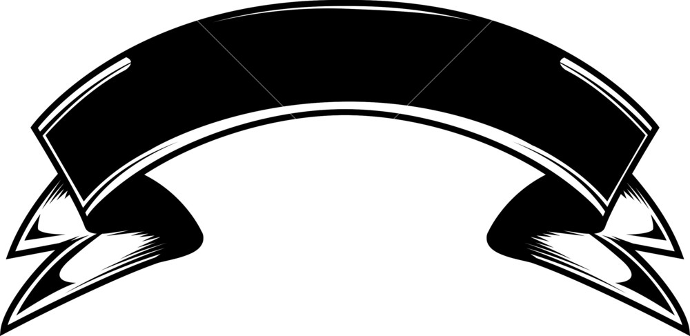 1000x487 Ribbon Vector Element Royalty Free Stock Image