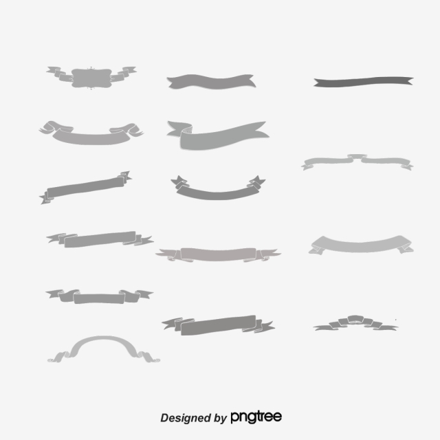 640x640 Black Ribbon Png, Vector, And Clipart With Transparent