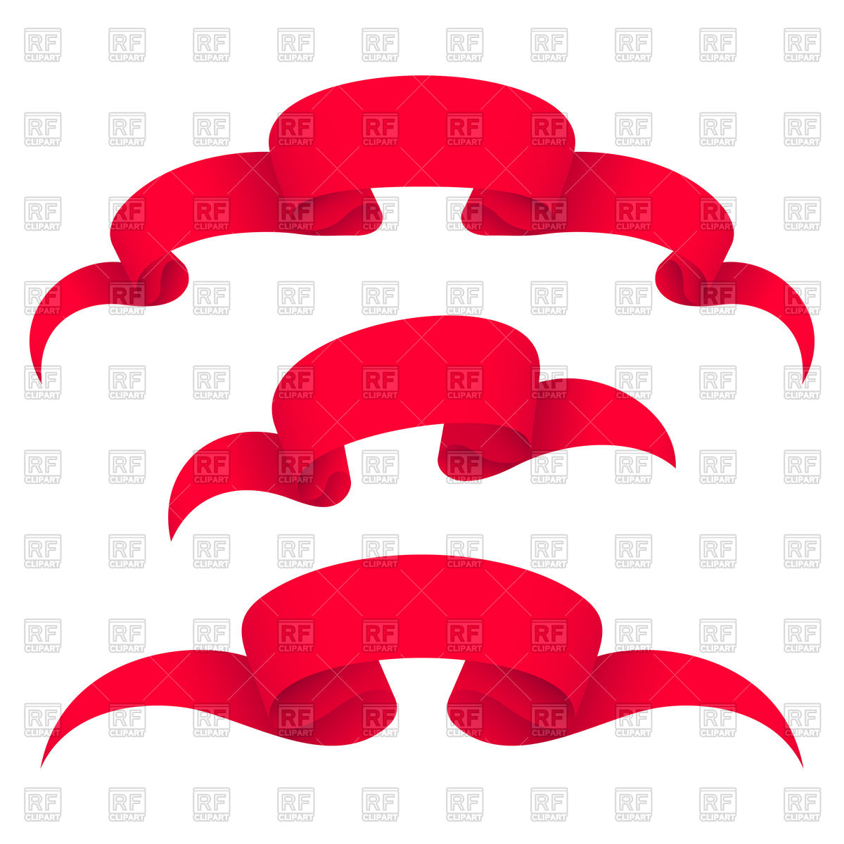 1200x1200 Red Ribbons Vector Image Of Flags Ribbons Silanti