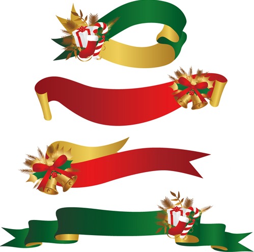 499x495 Christmas Gift With Bell And Ribbon Vector Free Vectors Ui