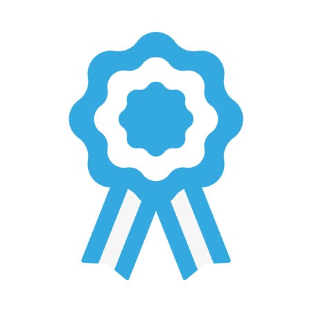 450x450 Argentina Cockade, Rosette With Ribbon, Vector Illustration