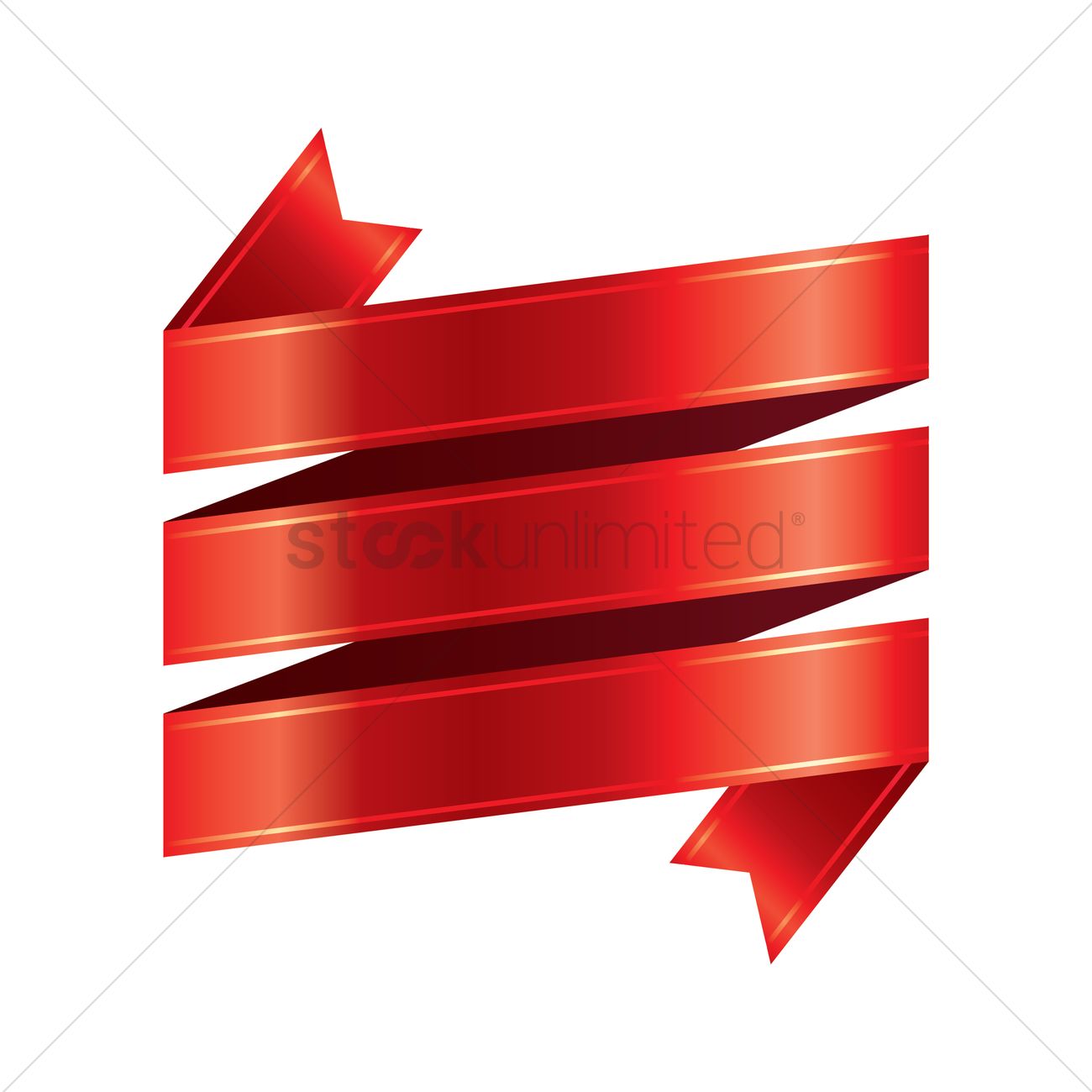 1300x1300 Free Ribbon Vector Image