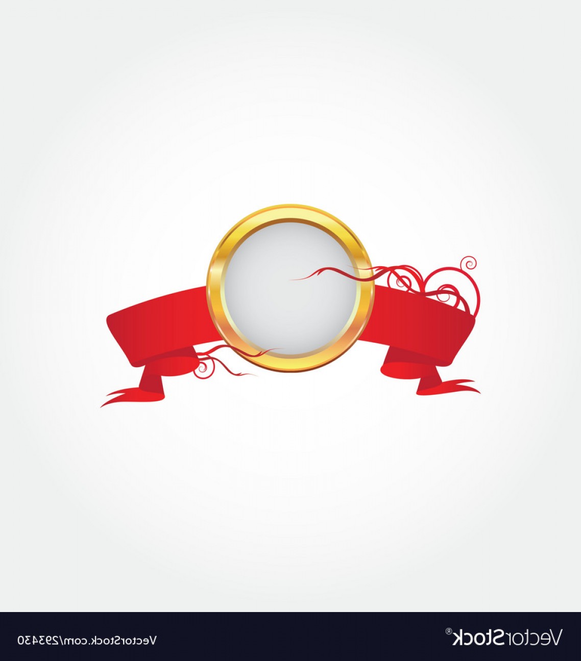 1138x1296 Gold Frame With Red Ribbon Vector Cqrecords