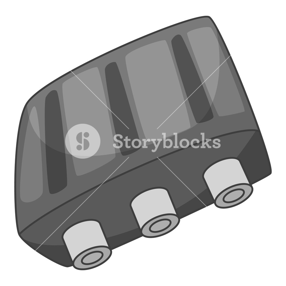 1000x1000 Pork Ribs Icon In Monochrome Style Isolated On White Background