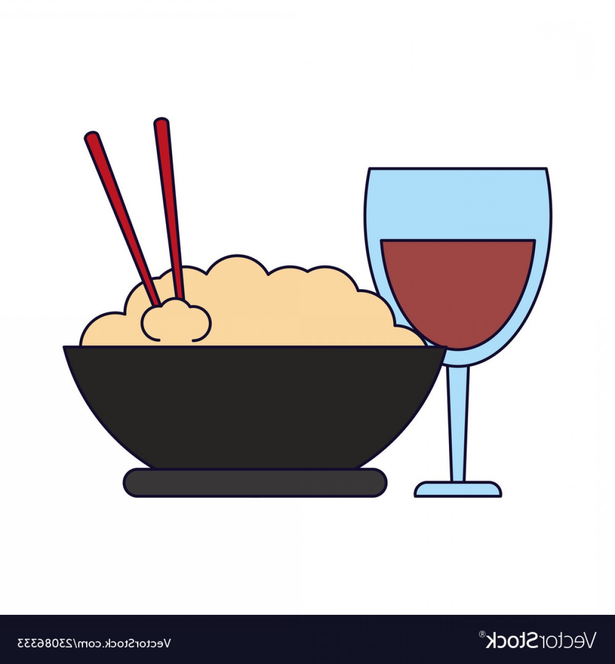 1200x1296 Rice Bowl And Wine Cup Vector Newwaysys