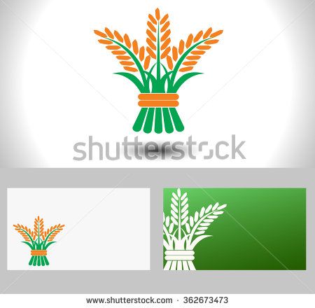 450x440 Rice Logo, Agriculture Symbols Logo Vector