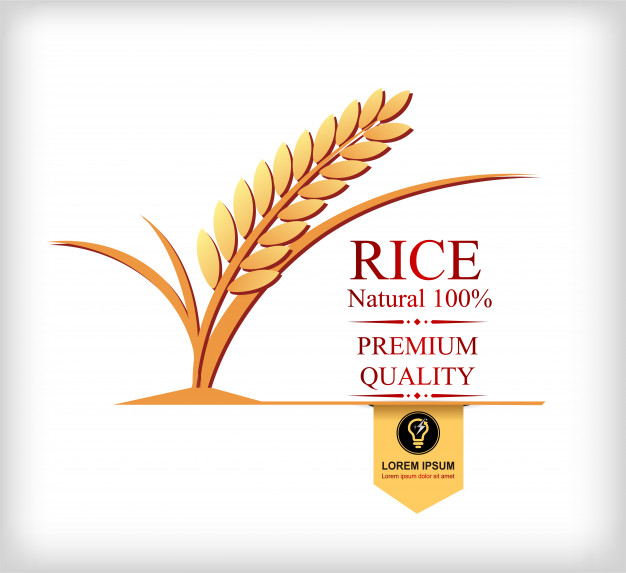 626x573 Rice Gold And Leaf Logo Vector Design Vector Premium Download