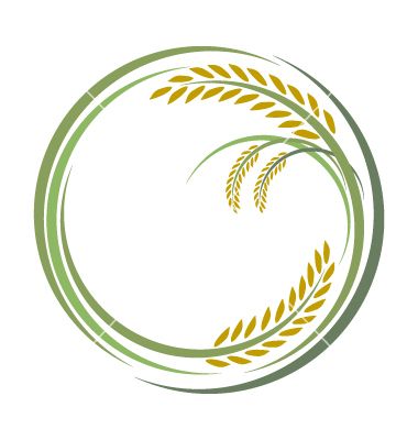 380x400 Rice Plant Vector Logo