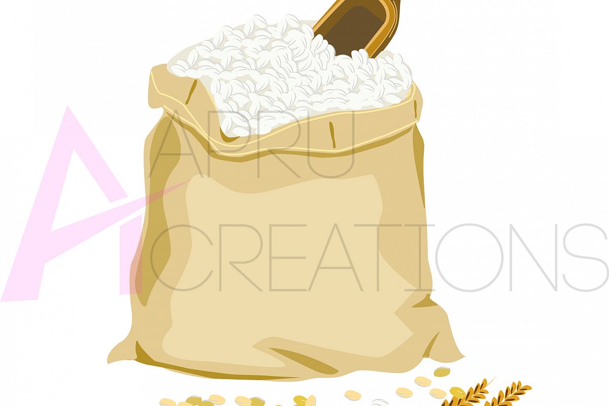 1200x800 Web Icon Vector Rice And Wheat Vector Icon, Commerical Use